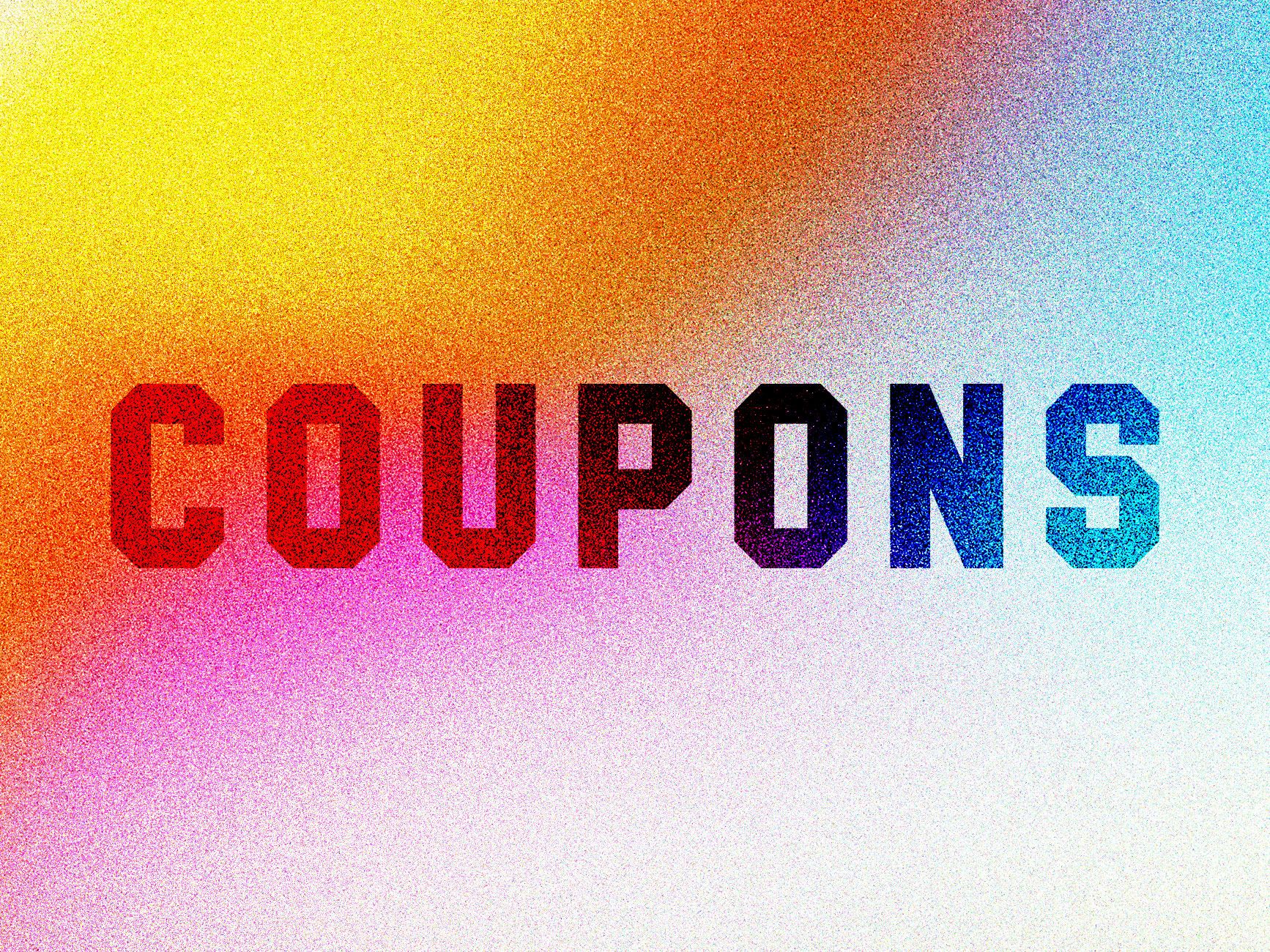 Squarespace website builder interface on a laptop screen with various discount offers